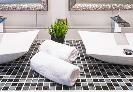 Badezimmer-Deko-Ideen-Handtücher Badezimmer-Deko-Ideen-Handtücher