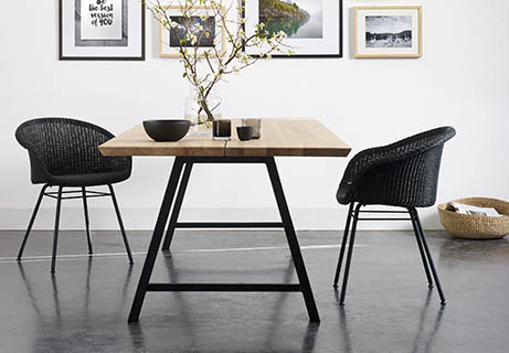 Esszimmer-Einrichtungsideen-Schwarze-Möbel Esszimmer-Einrichtungsideen-Schwarze-Möbel