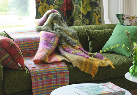 Dekoideen-Wohnzimmer-Plaid-Decke Dekoideen-Wohnzimmer-Plaid-Decke